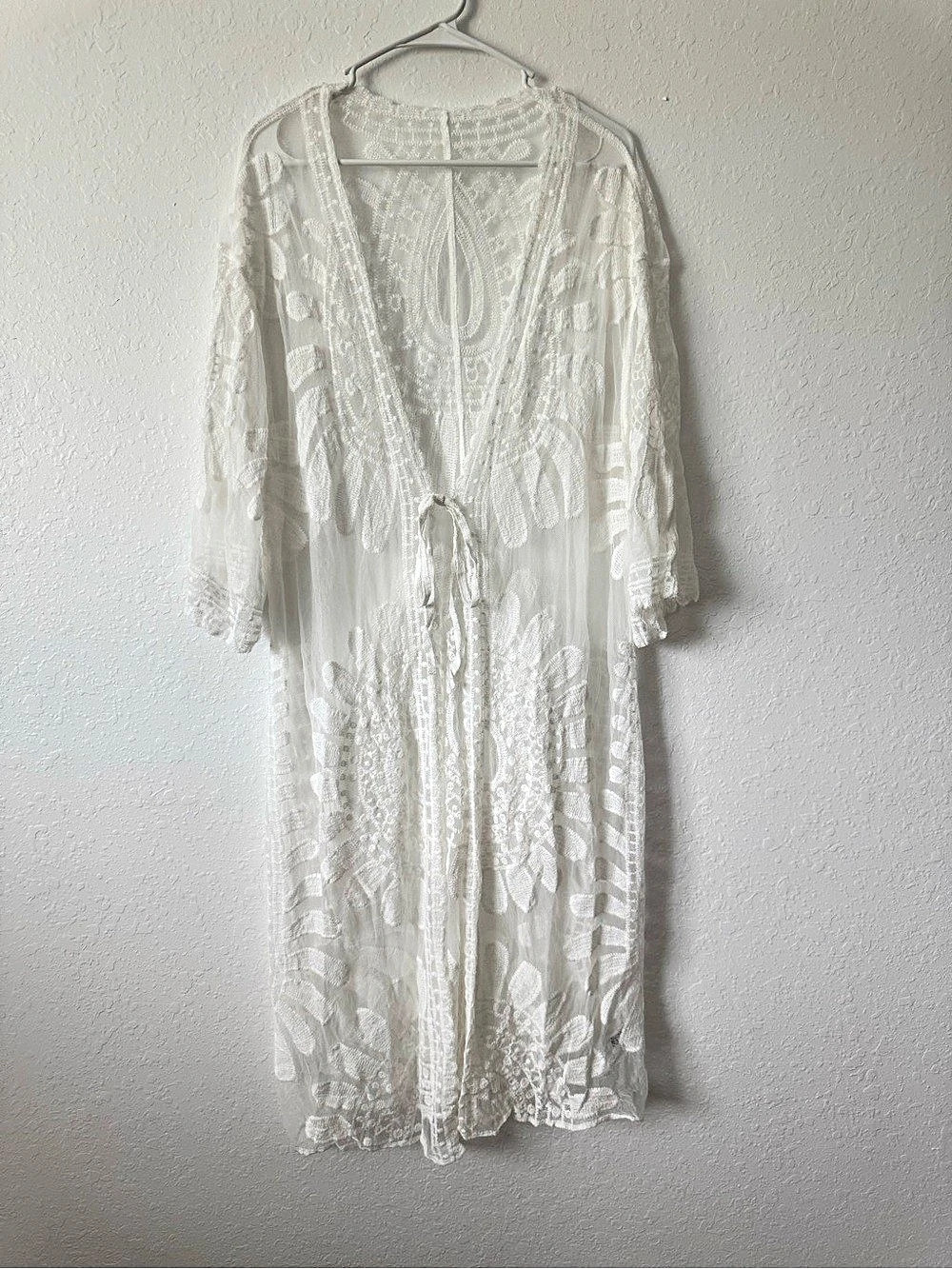 Sheer Lace Kimono